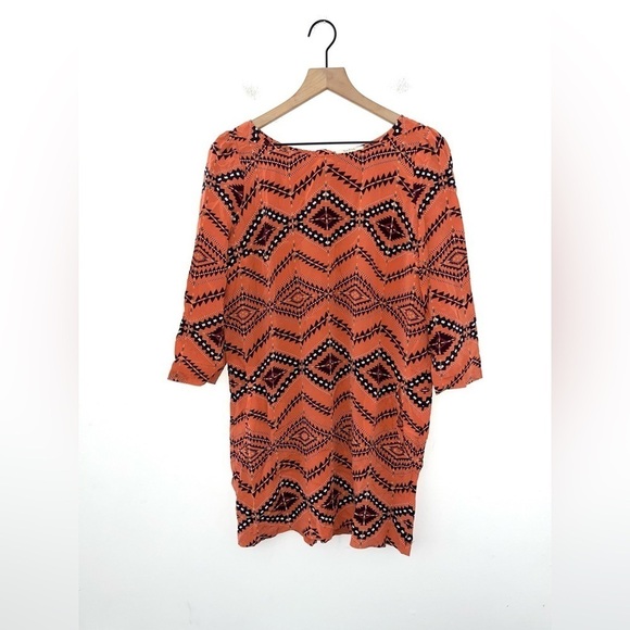 BA&SH Ref Lavande Silk Salmon/Reddish T-Shirt Dress Size 2 - Picture 3 of 13